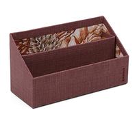 RHODIA 120037C - portacorrispondenza - 25 x 10 x 14 cm - 2 scomparti - Simil Cuoio e interno stampato - Collezione Orange Botanique