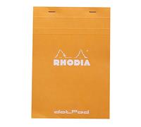 RHODIA 16558C- Bloc-Notes Punto metallico Dotpad N°16 arancione-A5-Puntinato Dot -80 Fogli staccabili -Carta Clairefontaine bianca 80 g/m- Copertina in carta rivestita flessibile e Resistente- Basics