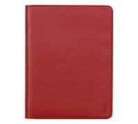 RHODIA 168106C - Portadocumenti ROSSO PAPAVERO - per Bloc-notes e taccuini A5 e A5+ - Dimensioni da chiuso 19,5x25,5 cm - Pochette per tablet - Simil Cuoio Premium