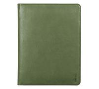 RHODIA 168118C - Cartella con zip Rhodiarama Salvia - per Blocchi e Quaderni A4 o A4+ - Dimensione chiuso 25,5x34 cm - Tasca per Tablet - Simil Cuoio Premium