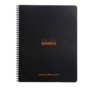 Rhodia Quaderno 193039C A4+ 22,5x29,7 cm 160 pagine estraibili microperforate 80 g Nero