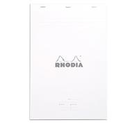 Rhodia 19401C Blocco punto metallico Meeting Pad N ° 19 A4+ cm 21x31,8 80 fogli pre-stampati (date, note, progetti) carta Clairefontaine bianca 80 g/m² copertina bianca