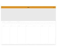 RHODIA 194042C - Sottomano Settimanale telato - A2 59,4x42 cm - 30 FOGLI Staccabili 80g/m - supporto per Tastiera/Mouse e Strumento di Organizzazione e Gestione del Tempo - Collezione Rhodiatime
