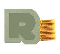 RHODIA 194199C - portapenna autoadesivo verde germoglio - 3 x 4 cm - per blocchi taccuini, agende, portatili e tablet - Collezione Rhodiarama