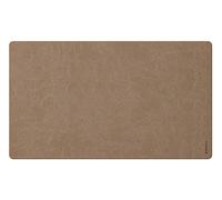 RHODIA 194313C - Sous-Main Souple Taupe - Taille L (90x43 cm) - Simili Cuir Italien - Piqûres Sellier Orange - Collection Home Office Rhodiarama - Organisation de Bureau & Rangement Design