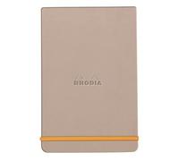 RHODIA 194383C - Taccuino rigido Webnotepad Tocco di Rosa - A5 14,8X21cm - a righe - 192 pag. staccabili - Carta Clairefontaine Avorio 90g/m²- segnalibro, chiusura con elastico - Simil Cuoio -