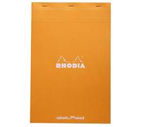 RHODIA 19558C - Bloc-Notes a punto metallico dotPad N°19 Orange - A4+ 21 x 31,8 cm- Puntinato DOT - 80 fogli staccabili - Carta Clairefontaine Bianca 80g/m² -COPERTINA in carta trattata morbida