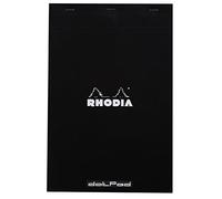 RHODIA 19559AMZC- Bloc-Notes a punto metallico Dotpad N°19 Black - A4+ - 21 x 31,8 cm - Puntinato DOT - 80 fogli staccabili - Carta Clairefontaine Bianca 80g/m² -COPERTINA in carta trattata