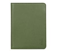RHODIA 212003C - Portablocco e portadocumenti N°12 Verde Salvia - per Bloc-Notes e taccuini in Formato B7 (8,5 x 12 cm) - Simil Cuoio Italiano Premium - Collezione