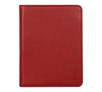RHODIA 212007C - Portablocco e portadocumenti N°12 ROSSO PAPAVERO - per Bloc-Notes e taccuini in Formato B7 (8,5 x 12 cm) - Simil Cuoio Italiano Premium - Collezione