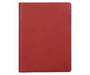 RHODIA 216007C - Portablocco e portadocumenti N°16 ROSSO PAPAVERO - per Bloc-Notes e taccuini in Formato A5 17,5 x 23,5 cm (14,8x21 cm) - Simil Cuoio Italiano Premium