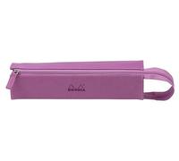 RHODIA 319021C - Astuccio per penne Rhodiarama Lilla - 23 x 5 x 5 cm - Apertura a piatto per uso come astuccio - Simil Cuoio - per penne, matite, pennarelli, piccole forniture