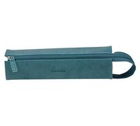 RHODIA 319033C - Astuccio per penne Rhodiarama Pavone - 23 x 5 x 5 cm - Apertura a piatto per uso come astuccio - Simil Cuoio - per penne, matite, pennarelli, piccole forniture