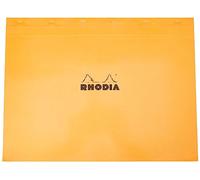 RHODIA 38200C - Bloc-Notes Punto Metallico N°38 Arancione - A3 - Quadretti Piccoli - 80 Fogli staccabili - Carta Clairefontaine 80G - Copertina in Carta Rivestita Flessibile, Resistente e Impermeabile - Basics