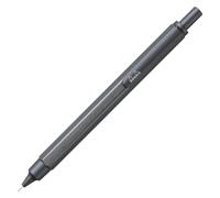 RHODIA 9373C - Portemine scRipt Corpo esagonale in alluminio spazzolato - titanio - Per mine grafite standard 0, 5mm, fusto in acciaio retraibile , gomma sotto il pulsante - Collezione scRipt