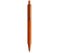 RHODIA 9388C - Penna a sfera ricaricabile scRipt Corpo esagonale in alluminio spazzolato - Arancione- Punta a sfera a scomparsa ad alta precisione 0,7 mm, inchiostro nero - Collezione scRipt