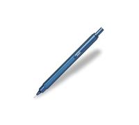 RHODIA 9393C - Porta mine scRipt Corpo esagonale in alluminio spazzolato - blu - per mine in grafite standard 0,5 mm, Fusto in acciaio retraibile, Gomma sotto il Pulsante - Collezione scRipt