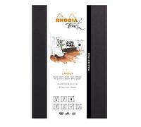 RHODIA TOUCH 116101C - Bloc Marker Pad - A4 -Uni - 50 Fogli - Carta Clairefontaine Layout bianco extraliscio 100 g/m² - per disegni con pennarelli ad alcool, Liner e pennino
