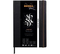 Rhodia Touch Ink - Carb'on Book Sketchbook - A4 - 56 Fogli Neri - 120gsm