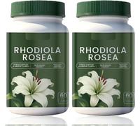 Rhodiola Rosea, per il supporto allo stress, la concentrazione mentale e l'energia,2PCS