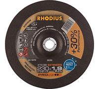 RHODIUS 205703 Disco da Taglio con Centro Depresso 230 mm 1 pz. Acciaio Inox, Acciaio