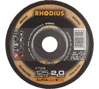 Rhodius 208725 FT26 Kit dischi da taglio 25 pz. Acciaio inox, Acciaio