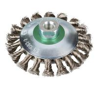 Rhodius 353093 EKBZ, 8 pezzi spazzola conica 115 x 15 x 20 x M14 mm, spellatur