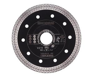 RHODIUS DG15 X-LOCK - Disco da taglio diamantato, 115 x 10,0 x 1,4 x 22,23 mm
