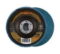RHODIUS Disco abrasivo lamellare LSZ F3 ALPHAline 115x22,23mm Quantità:5
