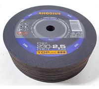 Rhodius FT67 - Dischi da taglio 230 x 2,5 mm, per acciaio, 25 pezzi