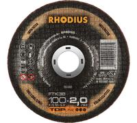 Rhodius Dischi da taglio a gomito FTK38 100 x 2,0 mm per acciaio inox/acciaio 25 pezzi