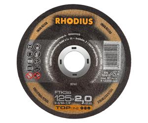 Rhodius FTK38 - Dischi da taglio a gomito, 125 x 2,0 mm, per acciaio inox/acciaio, 25 pezzi