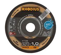 RHODIUS XT38 | 25 pezzi | 125 mm x 1,0 mm | Disco da taglio per metallo | Made in Germany | per smerigliatrici angolari, INOX, acciaio inossidabile, acciaio