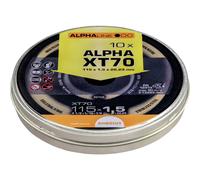 Rhodius XT70 BOX 211082 Disco di taglio dritto 115 mm 10 pz. Acciaio inox,