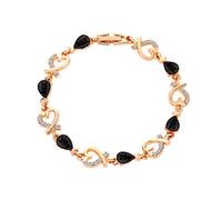 Rhodonite Bracciale Gioielli San Valentino Con Parola Amore Regolabile A Mano Corda Bracciali Di Relazione Regalo Per Donna Madre Figlia Uomini Classico Bracciale 4 Perle Regalo Argento Gioielli