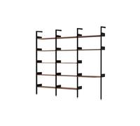 Rhomb IF1 &IF4 & IF5 Configurazione scaffalatura G Noce laccato