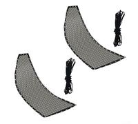 Rhombus - Panno di ricambio per sedia a dondolo in textilene con tessuto, compatibile con più modelli di sedie sospese, per un uso affidabile, 64 x 197 x 23 cm (2 pezzi senza tasche)