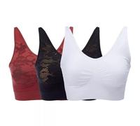 Rhonda Shear 3 Confezione Ahh Reggiseno con Cinghie Regolabili E Pizzo Dettagli
