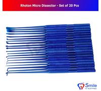 Rhoton Micro Dissector Disteso Blu 20 Pezzi Set Al Plasma Strato Titanio Ce UK