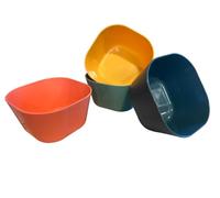RHP Set di 8 ciotole in plastica in 4 colori, 12 cm, riutilizzabili e durevoli. Perfetto per zuppe, cereali, insalate, ramen e molto altro ancora, senza BPA, microonde e lavabile in lavastoviglie