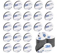 RHQFDM 100 Pezzi Pads Nastro Biadesivo Schiuma Biadesivo Extra Forte Pad Nastro Adesivo in Schiuma 3M Nastro Biadesivo Impermeabile Biadesivo per Muro Tondo Impermeabili per la Casa Ufficio e Auto
