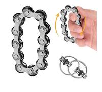 RHQFDM 2 pezzi Giocattolo antistress Catena antistress Infinite Flip Chain Flippy Chain Game Set Per ridurre la tensione e lo stress,per bambini con ADHD