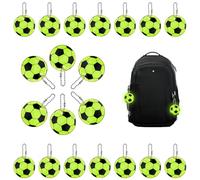 RHQFDM 20 Pezzi Catarifrangenti di Sicurezza Catarifrangenti Ciondolo Bambini Zaino Calcio Catarifrangenti per Ciclismo Notturno Corsa Trekking