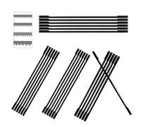 RHQFDM 24 Pezzi Lame per Seghe a Nastro con Denti a Spirale 133 mm Taglio Fine Set di Lame per Seghe a Nastro 10/15/18/24 con Perno per Seghe a Nastro Accessori Per La lavorazione del legno