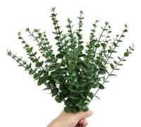 RHQFDM 30 Pezzi Rami Secchi Decorativi 38cm Rami Artificiali di Eucalipto Foglie Finte per Decorazioni Verde Scuro Artificiali Rami Decorativi per Vaso per Matrimoni,Giardini,Decorazioni per Uffici