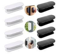 RHQFDM 8 pezzi autoadesivi maniglie porta maniglia porta balcone esterno plastica autoadesiva mobili maniglie cassetto maniglia helper porta maniglie senza foratura vetro porta finestra maniglia