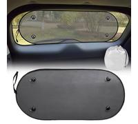 RHQFDM Kit Parasole per Lunotto,Parasole per Auto Sicuro per Cani e Bambini,Ventilato e Traspirante con Protezione UV (100 * 50 Nero)