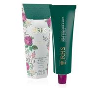 RHS Rewild - Crema mani al rabarbaro selvatico e menta, crema mani idratante ad assorbimento rapido con note di gelsomino, rosa e legno bianco, lascia la pelle morbida, liscia e leggermente profumata