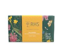 RHS Rewild Saponetta al muschio selvatico con note verdi, floreali e terrose, deterge delicatamente e lascia la pelle leggermente profumata - 200 g
