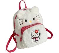 RHSH Ciao Kawaii Piccolo Peloso Cinnamoroll Cane Melody Peluche Zaino Peluche Zaino Carino Ragazza, Kitty, Medium, Borsa da scuola